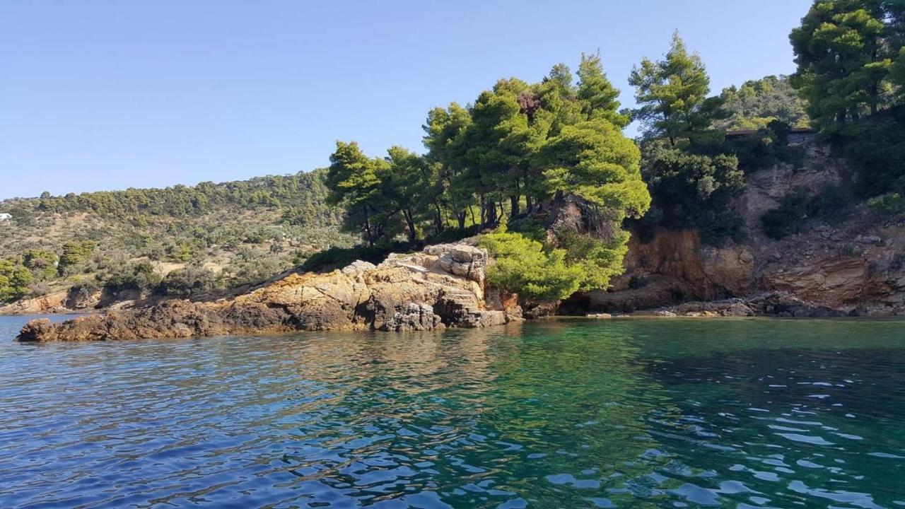 Chelidonia Villa Steni Vala Alonissos Bagian luar foto